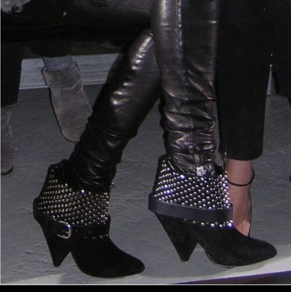 Studded Heeled Boots 9.5 SEE DESCRIPTION - Picture 3 of 11